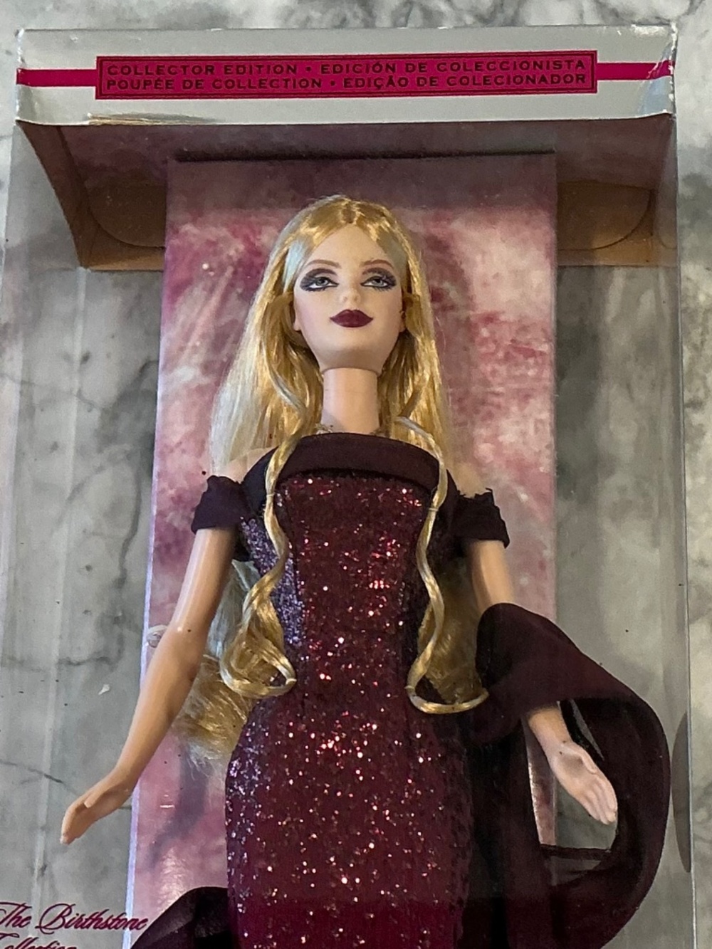 Birthstone Collection Barbie Doll Miss January Garnet